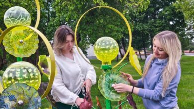 В центре Березовки зацвели