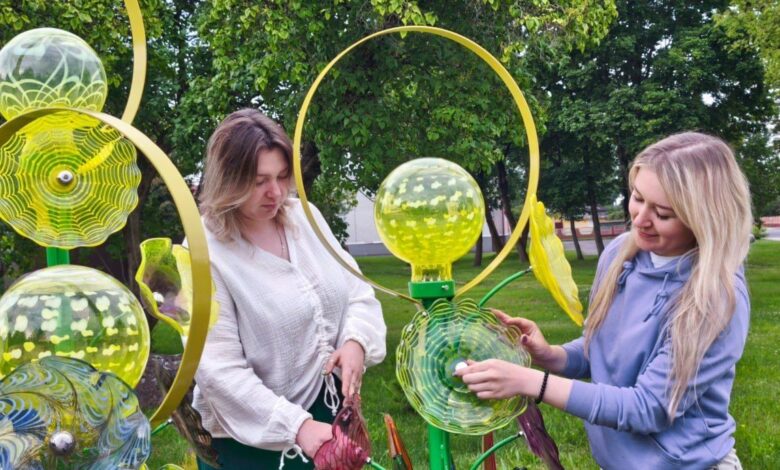 В центре Березовки зацвели
