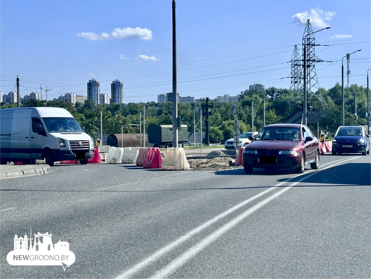 В Гродно перестраивают еще один нагруженный перекресток