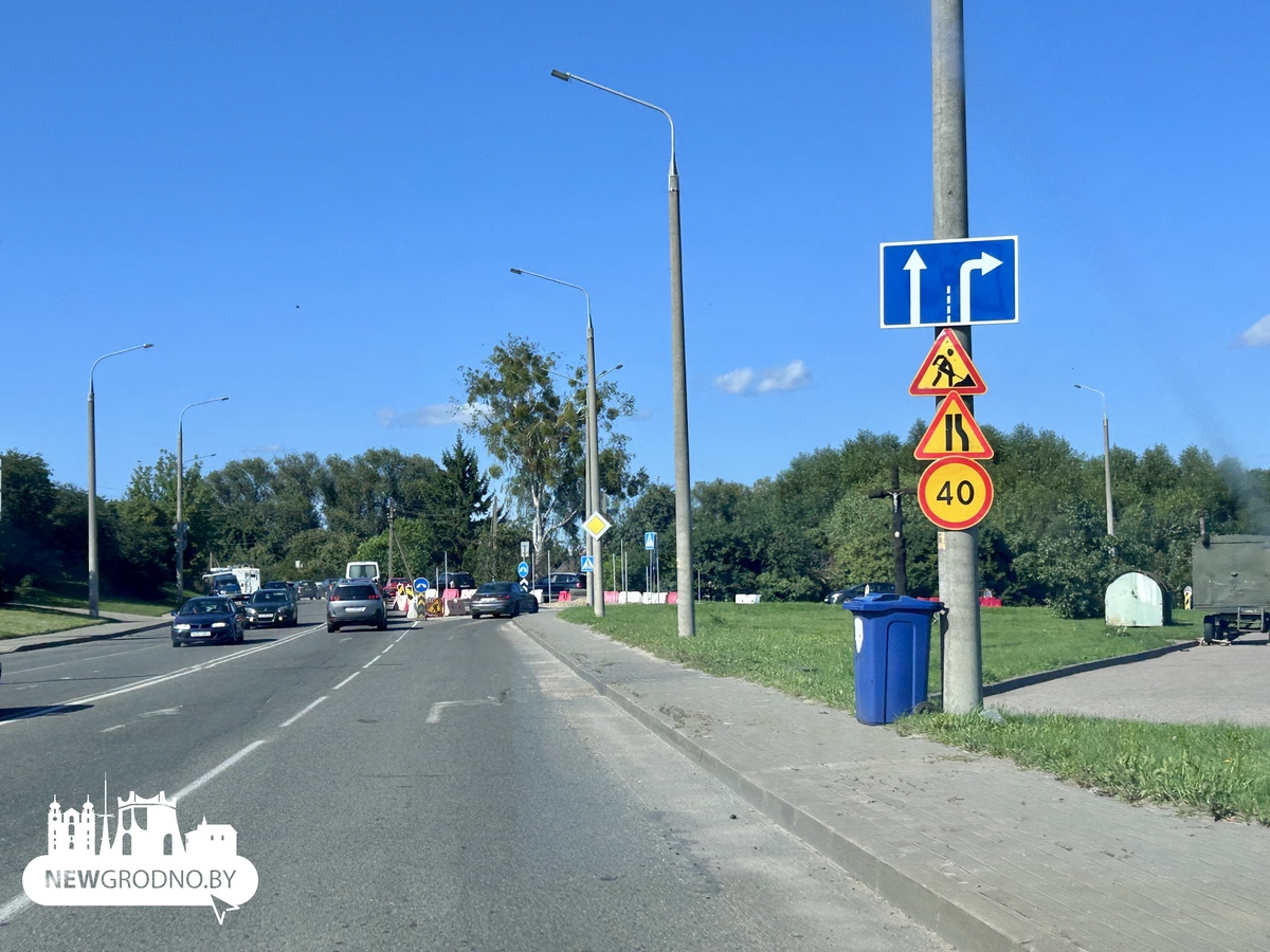 В Гродно перестраивают еще один нагруженный перекресток