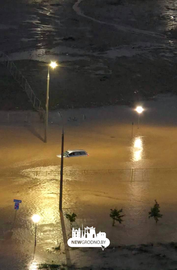 Гродно ушёл под воду после мощного ливня