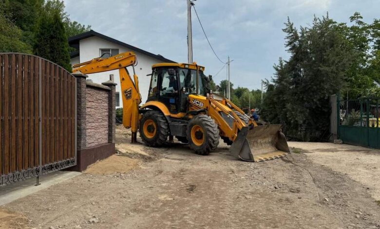 Ливень на улице Подпереселка
