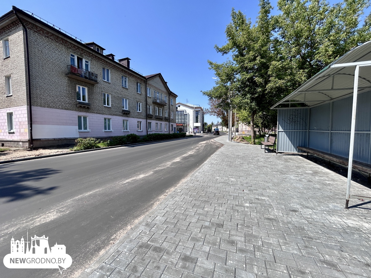 Ремонт улицы Гагарина в Гродно на финишной прямой
