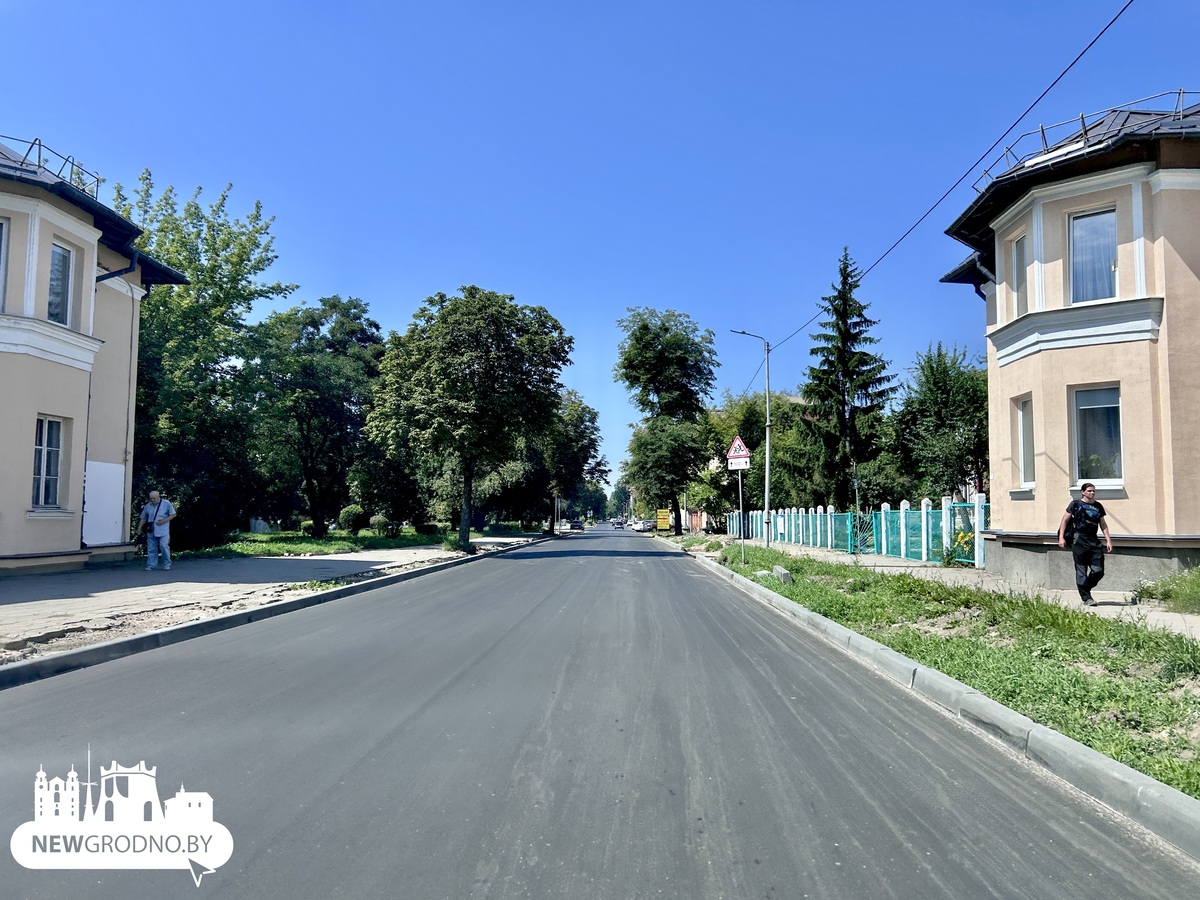 Ремонт улицы Гагарина в Гродно на финишной прямой