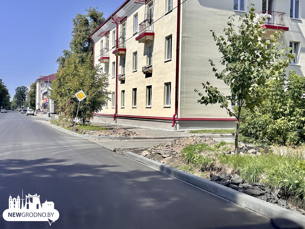Ремонт улицы Гагарина в Гродно на финишной прямой