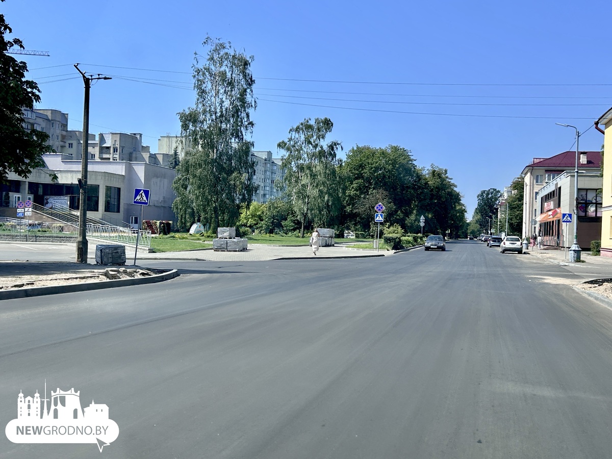 Ремонт улицы Гагарина в Гродно на финишной прямой