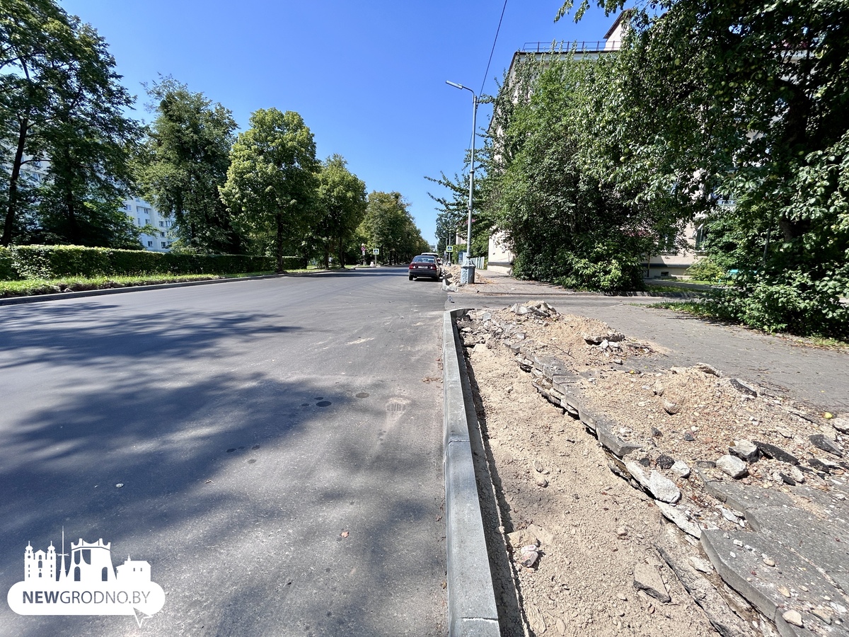 Ремонт улицы Гагарина в Гродно на финишной прямой