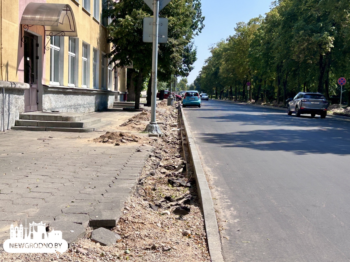 Ремонт улицы Гагарина в Гродно на финишной прямой