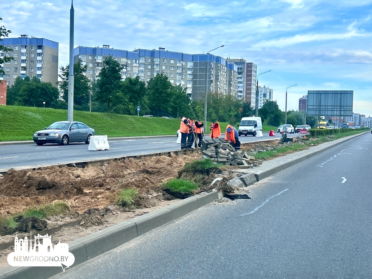 В Гродно на улице Магистральной
