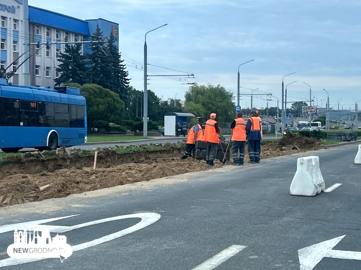 В Гродно на улице Магистральной