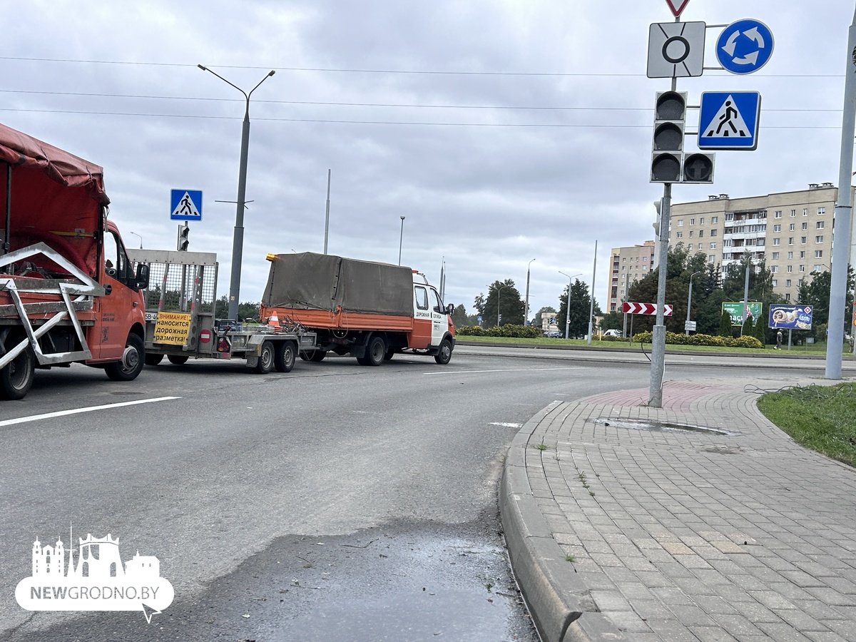 В Гродно закрыли на ремонт одну из главных развязок