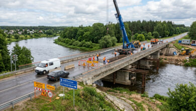 Дорогу между Озерами и Острино