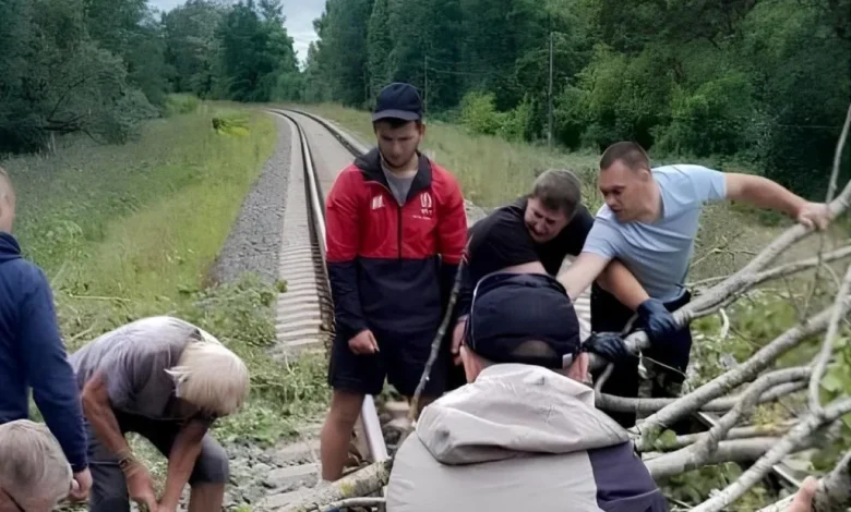 Пассажиры поезда Барановичи - Гродно