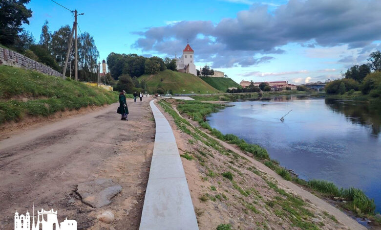В Гродно вовсю реконструируют набережную Немана