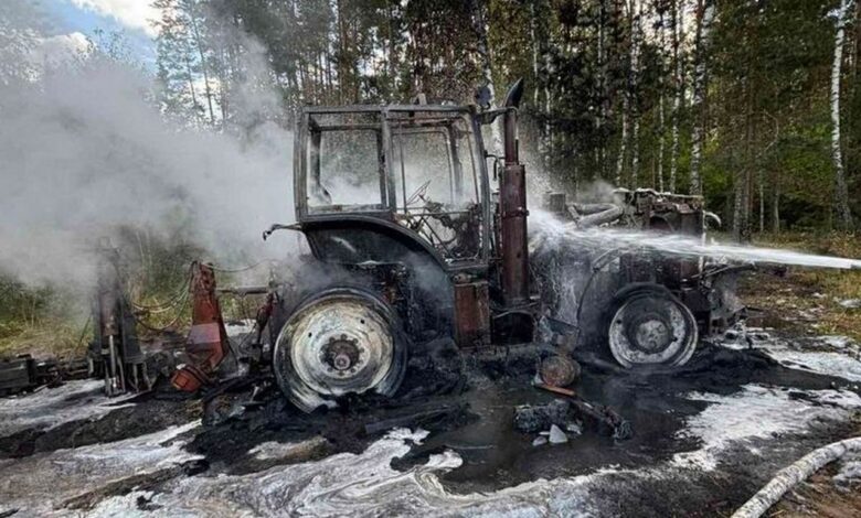 В поле