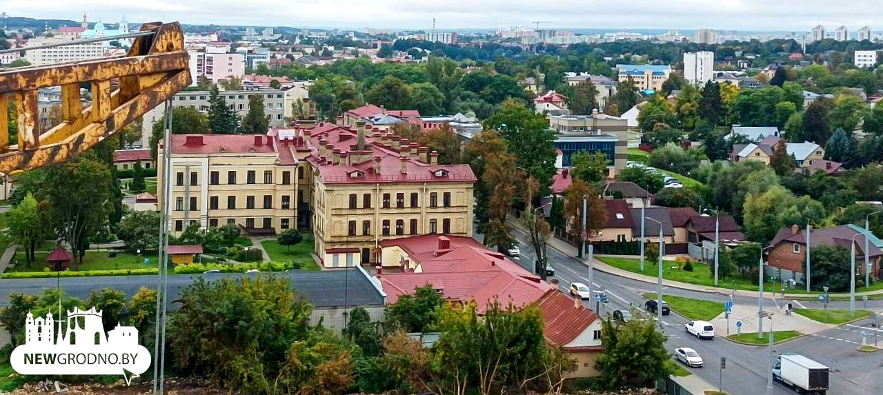 Виды с новой многоэтажки у центра Гродно