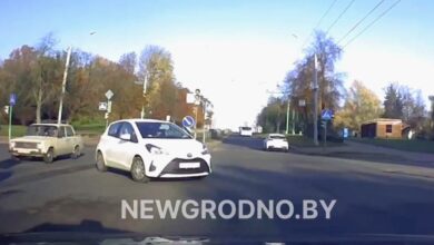 Водитель из Гродно поделился видео